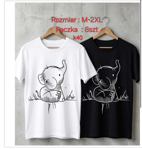 Bluzki damskie Roz M-2XL, Mix Kolor Paczka 8 szt